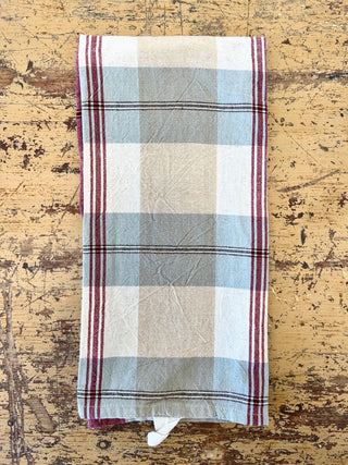 Tea towel, Red & Blue Plaid