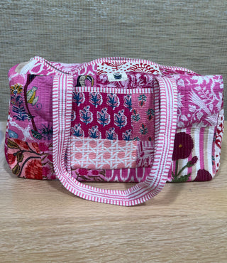 Duffle Bag, Pink Multi Large