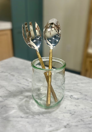 Salad Servers, Gold (2 piece)