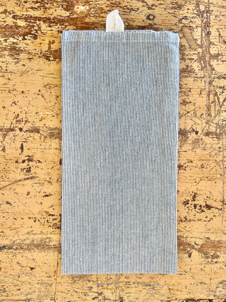 Tea towel, Thin Green Stripe