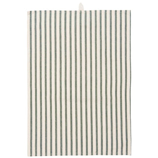 Tea towel, Chunky Green Stripe