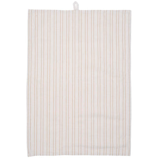 Tea Towel, Medium Tan Stripe