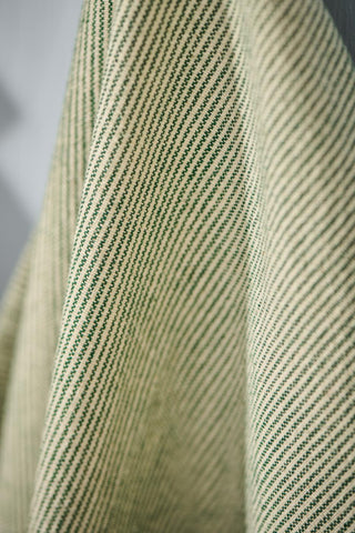 Tea towel, Thin Green Stripe