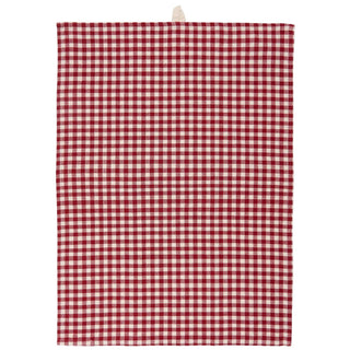 Tea Towel, Red Check