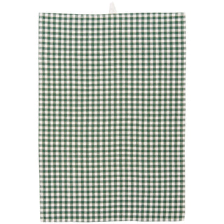 Tea Towel, Green Check