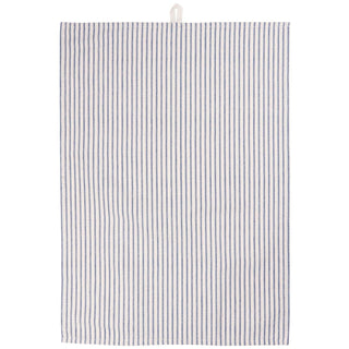 Tea Towel, Medium Blue Stripe