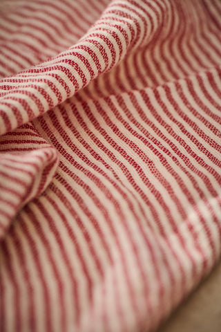 Tea towel, Medium Red Stripe