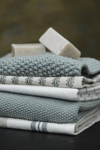 Towel, Knitted Turquoise